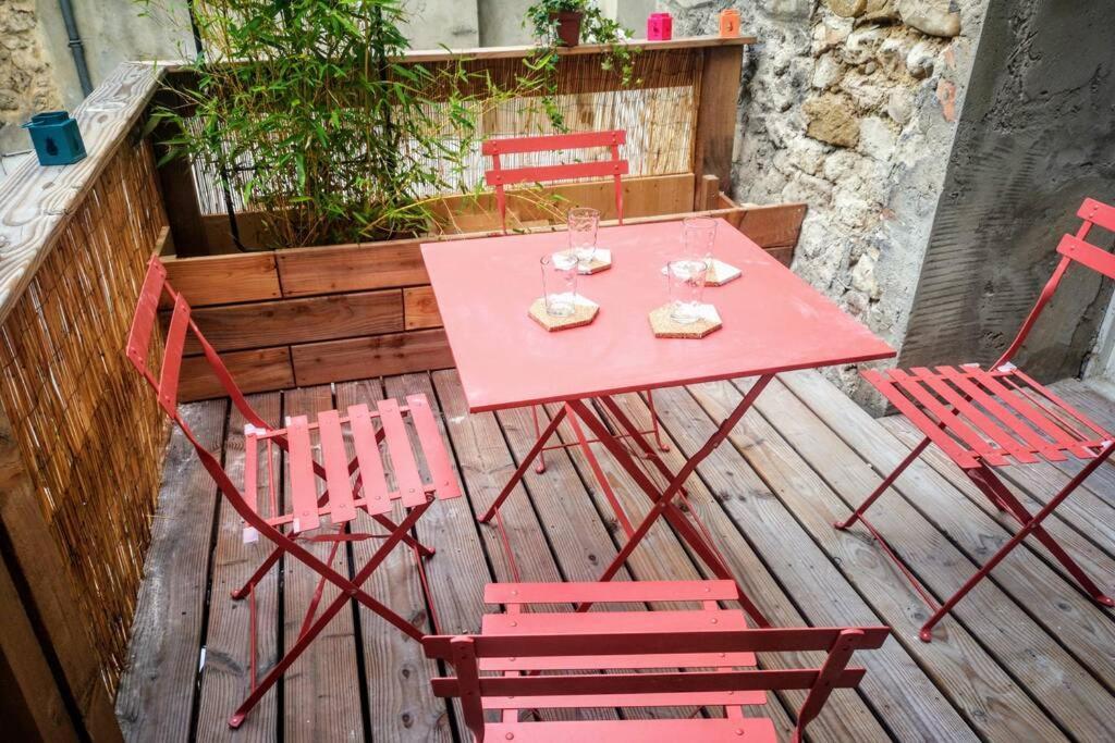 maison de village meublée avec terrasse Donzère Exterior foto
